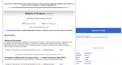 Desktop Screenshot of paraguayembassy.com